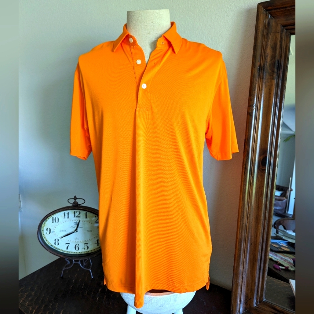 Men's Dunning Golf Orange Polo Shirt